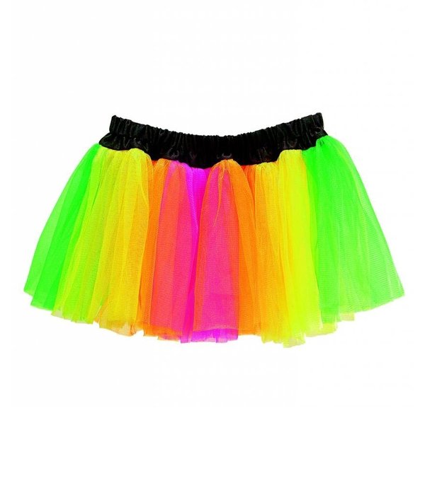 Tutu meerkleurig neon