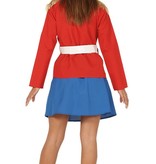 Dames kostuum Engelse soldaat