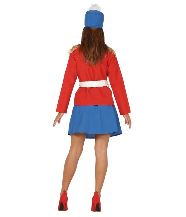 Dames kostuum Engelse soldaat