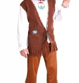 Hippie Flower Power Kostuum Man