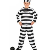 Boevenpak kind zwart/wit