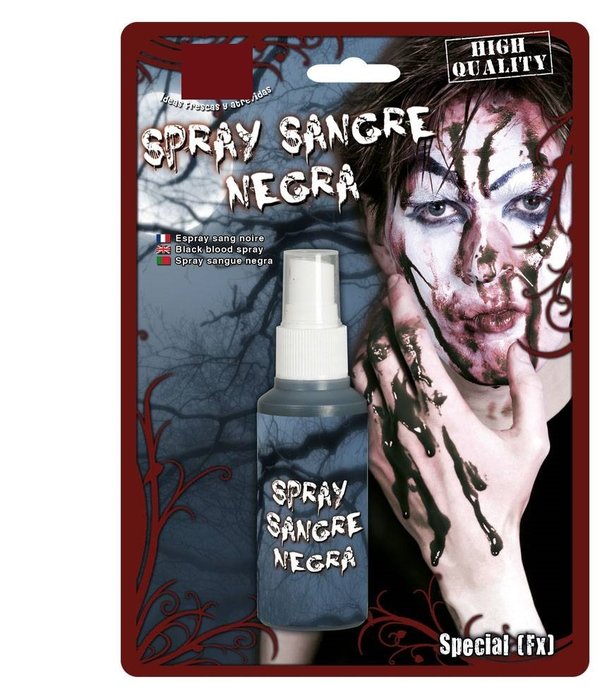 Zwarte bloed spray