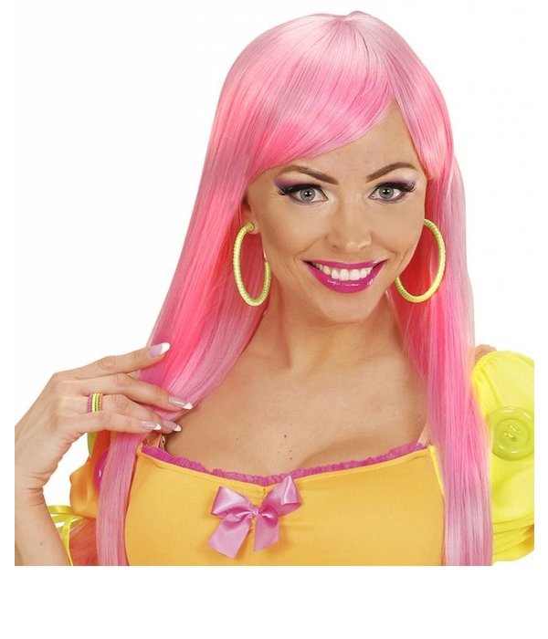 Oorbellen neon groen