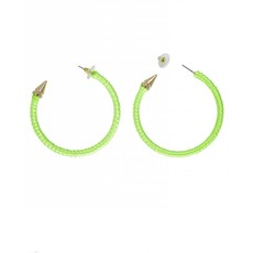 Oorbellen neon groen