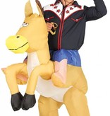 Opblaasbare cowboy paard