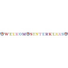Welkom Sinterklaas Letterslinger Multikleur (2,85m)