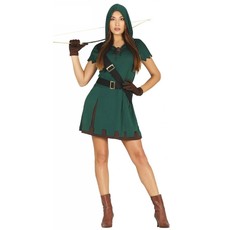Groen Robin Hood Kostuum Vrouw