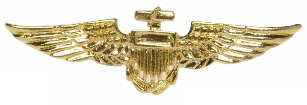 Broche goud Vliegenier