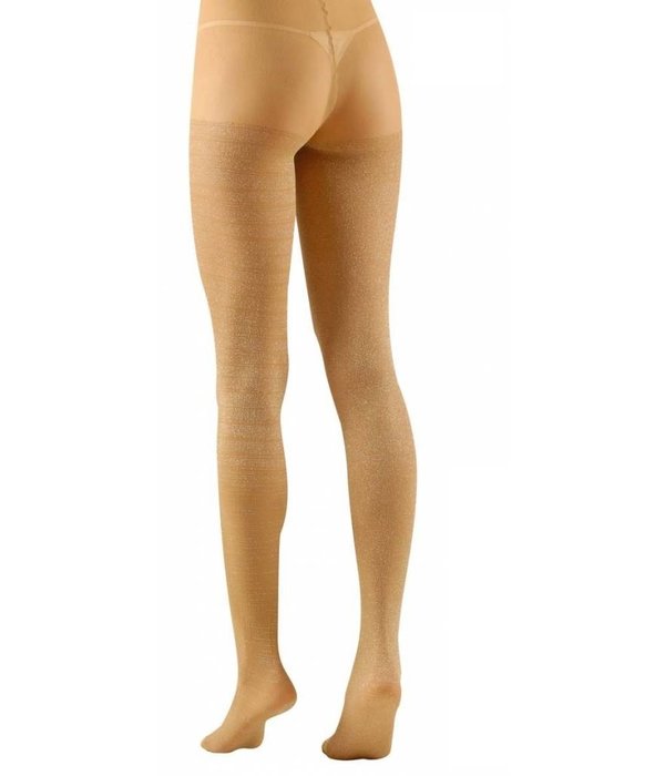 Panty 40den glitter goud
