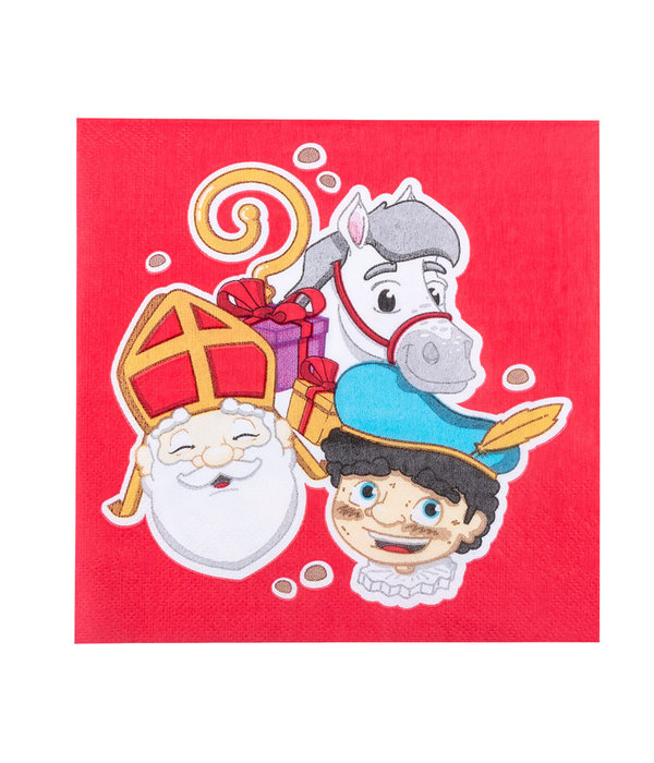 Servetten Sinterklaas (12 st)