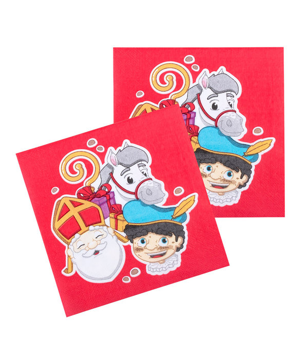 Servetten Sinterklaas (12 st)