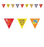 Papieren Vlaggenlijn Welkom Sint en Piet (6m)