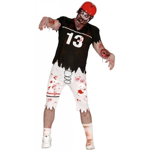 Zombie rugby speler kostuum