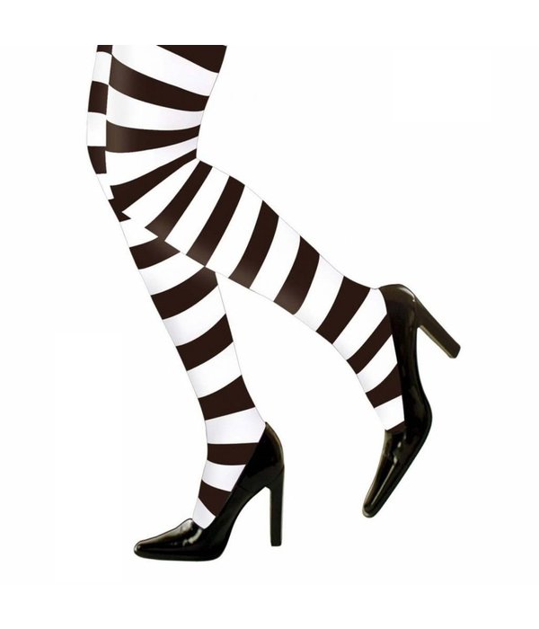 Panty Zwart/Wit Gestreept