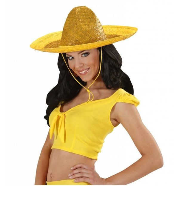 Sombrero geel 48cm