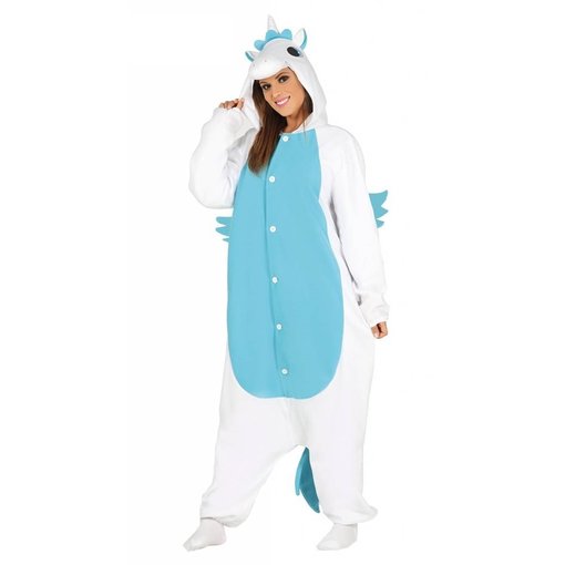 Onesie Unicorn Pyjama Vrouw - Blauw