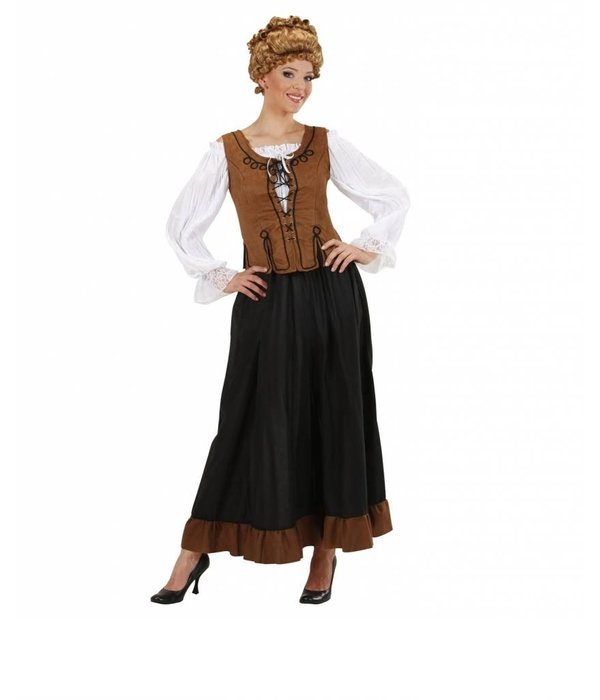 Middeleeuwse boerin kostuum