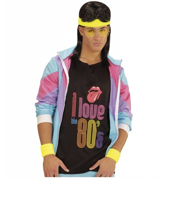 80's zweetband set geel