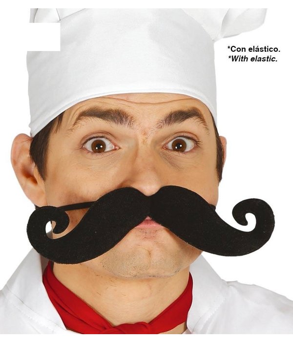 Grote zwarte krulsnor 21,5cm