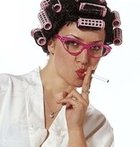 Pruik zwart krulspelden Rinoa