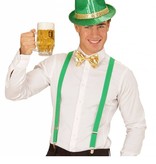 Metallic gouden strikje met wit koordje