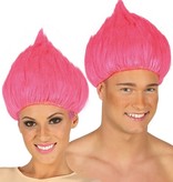 Trol pruik Roze
