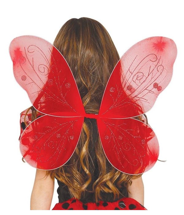 Rode vleugels 44x37cm