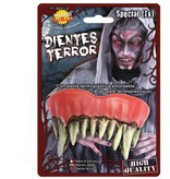 Monster tanden Halloween met kleefpasta