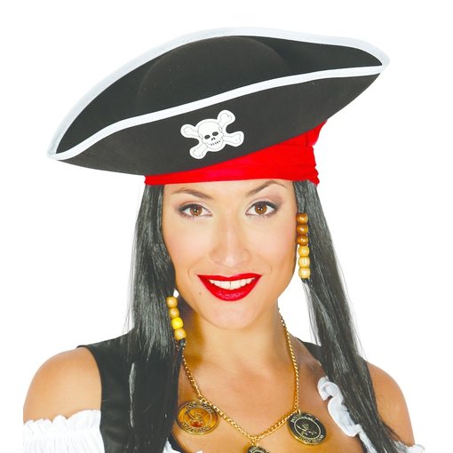 Piraat Hoed Vilt Doodskop Volwassen