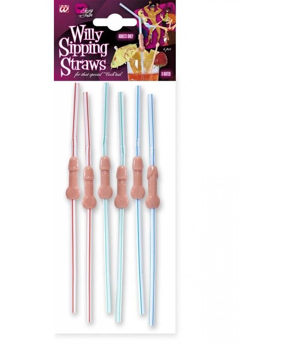 Nippende piemelrietjes