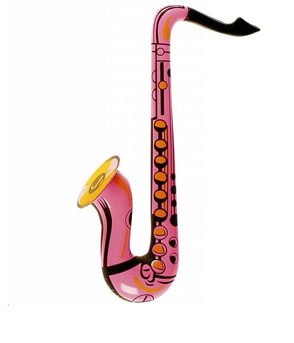 Saxofoon opblaasbaar roze