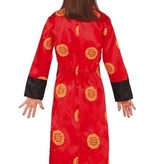 Oosterse Kimono Kostuum Meisje Rood