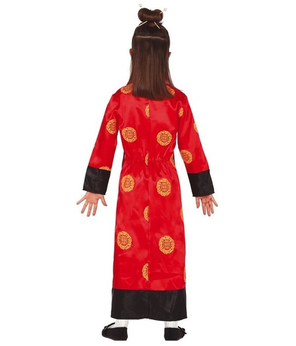 Oosterse Kimono Kostuum Meisje Rood