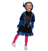 Pietenjurkje kind Blauw/Zwart met petticoat