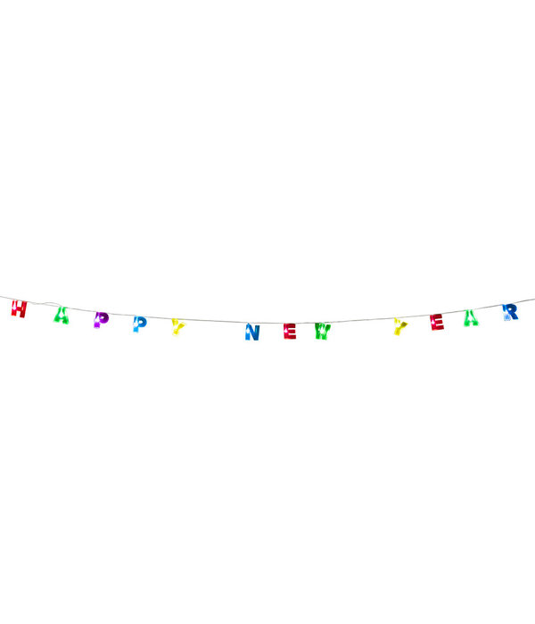 Led-lichtslinger 'Happy New Year' (1,6m)