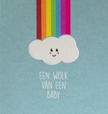 Wenskaart Geboorte 'Een Wolk Van Een Baby'