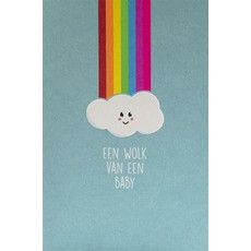 Wenskaart Geboorte 'Een Wolk Van Een Baby'