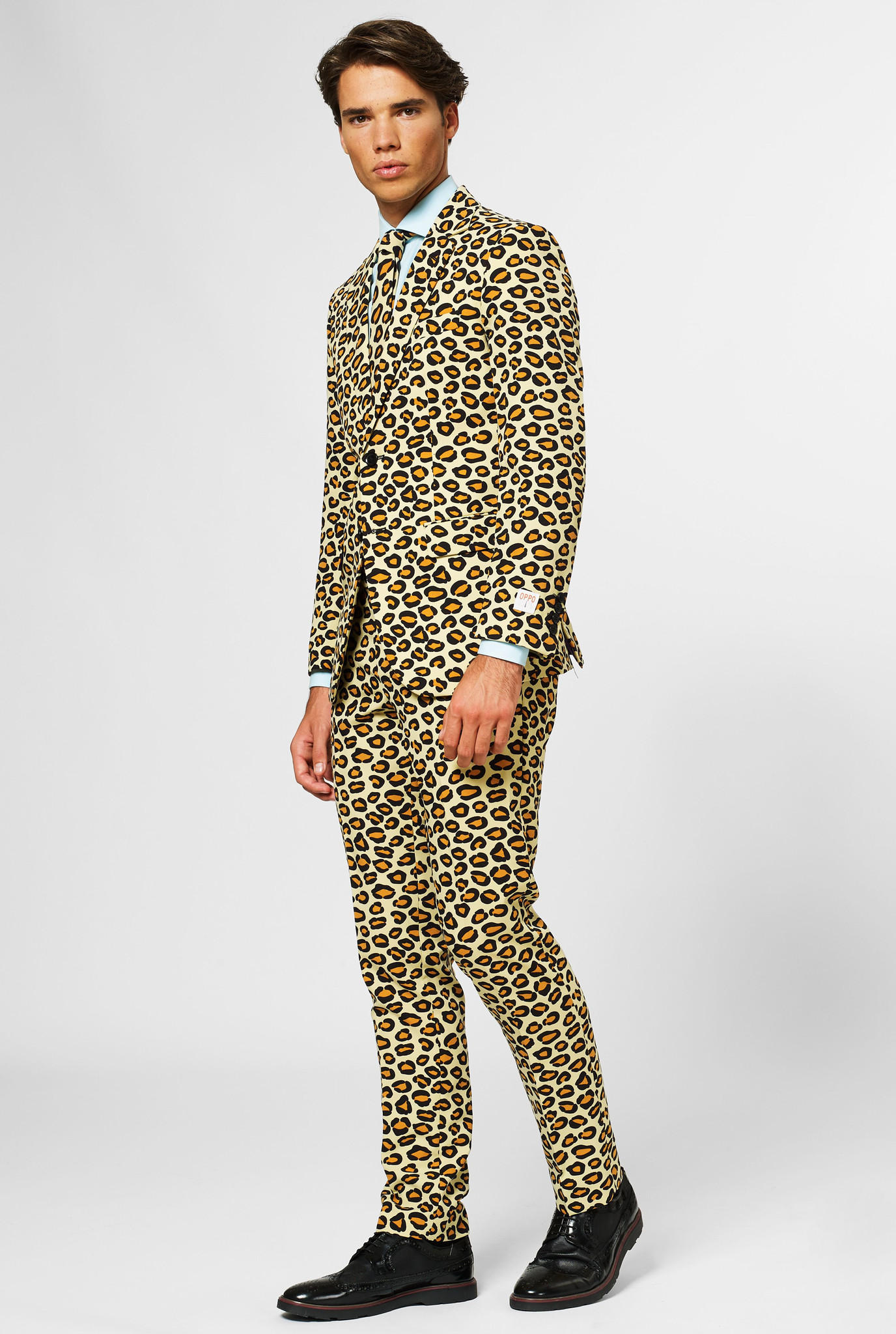 OppoSuits The Jag - Mannen Kostuum - Beige - Carnaval - Maat 60