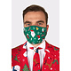 Opposuits mondkapje Kerst groen