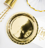 Gouden Partyborden Metallic 23cm