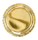 Gouden Partyborden Metallic 23cm