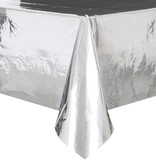 Tafelkleed Folie Zilver - 137 x 274cm