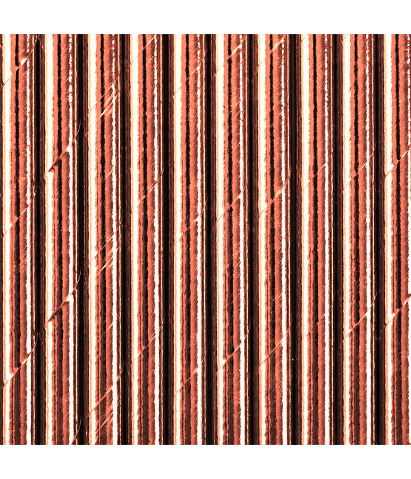 Papieren Rietjes Roségoud (20st)