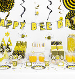 Papieren Rietjes Geel/Wit (10st)