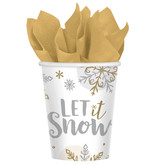 Set 8 Bekertjes 'Let It Snow'