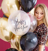 Happy New Year ballonnen Transparant (6st)