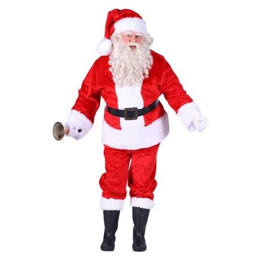 Kerstmanpak Pluche Traditioneel