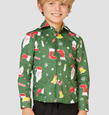 Kerst Overhemd Kind Groen
