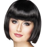 Pruik bobline cabaret zwart