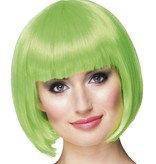 Pruik bobline cabaret groen